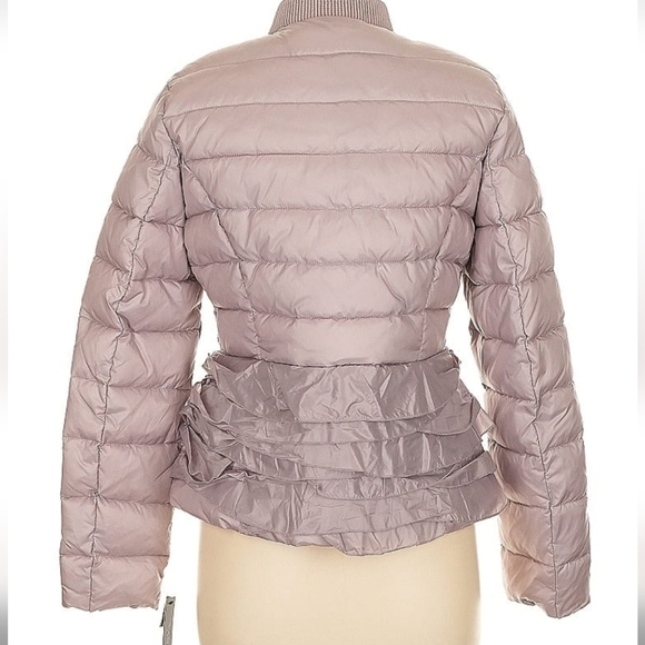 Tahari Cascading Quilted Pink Nylon Jacket M NWT - Picture 3 of 8